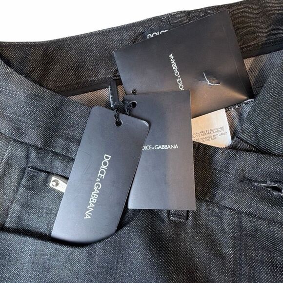 NWT Dolce & Gabbana Women’s Collection Dark Wash Denim Mini Skirt (039) - Picture 13 of 14